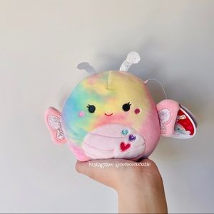🧡 SOLD 🧡5 inch Wren the Valentine's Day Rainbow Tie Dye Butterfly Squishmallow